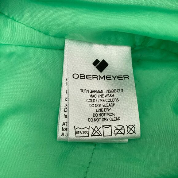 Obermeyer Anya Bib Pant Teen Size L 14-16 Alohaute Print Snowboarding Ski Winter - Picture 14 of 16